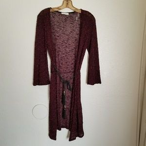 Knit bohemian kimono style cardigan